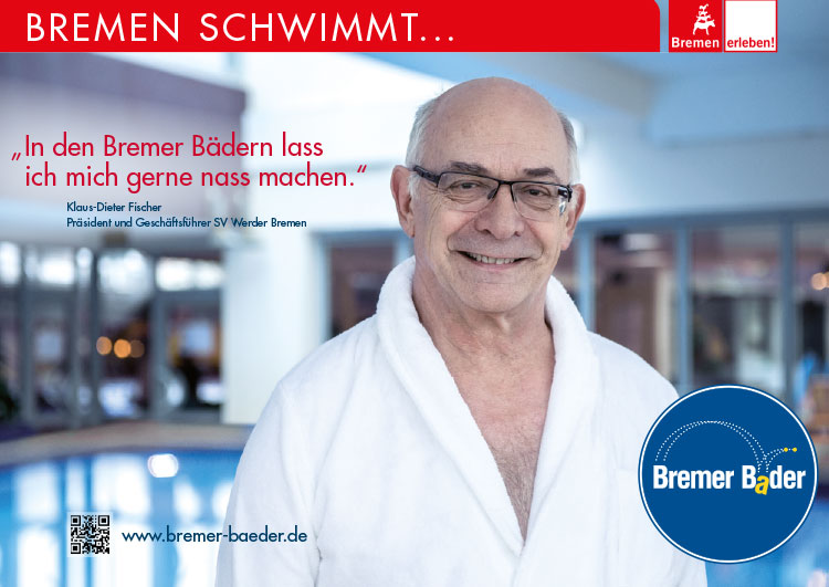 Bremer Bäder Großflächenkampagne Fischer