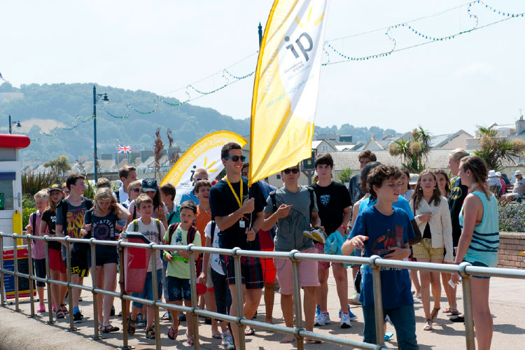 Beachflag im Einsatz